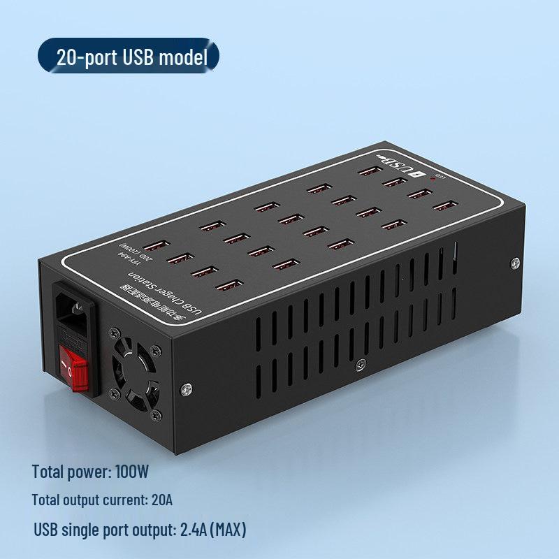 Multi-port USB Fast Charger: Smart Desktop Charging Station for Multiple Devices