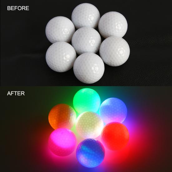 7Pcs Indoor Outdoor Glow in The Dark Light up Led Golf Balls