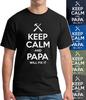 Keep Calm and Papa Will Fix It T-Shirt Nerd Geek Dude Retro Classic 90s Family