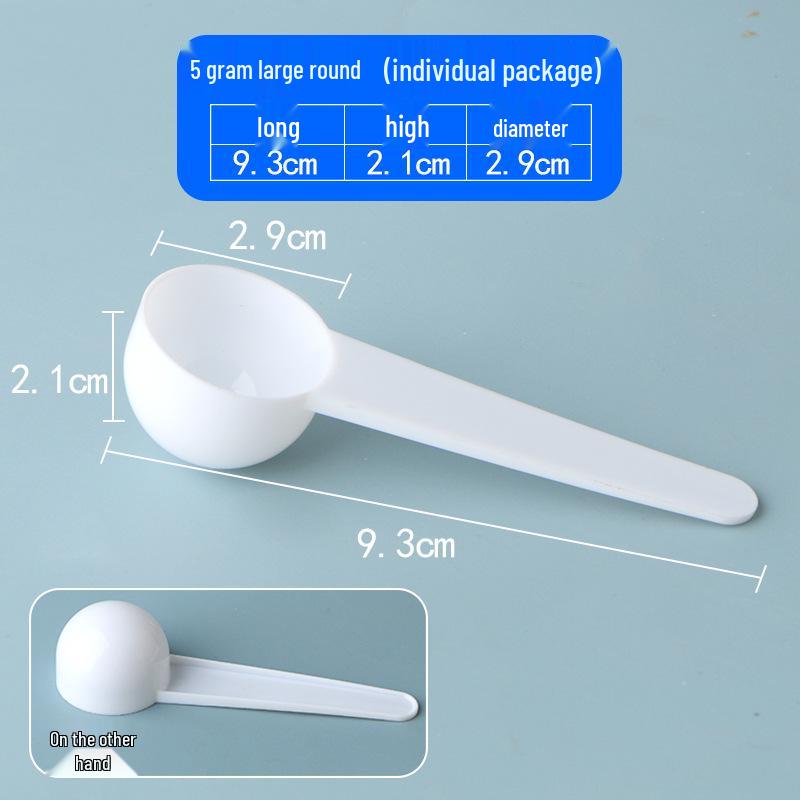 Individually Packaged Disposable Plastic Measuring Spoons: 1g, 3g, 5g, 10g, 15g for Liquid & Powder