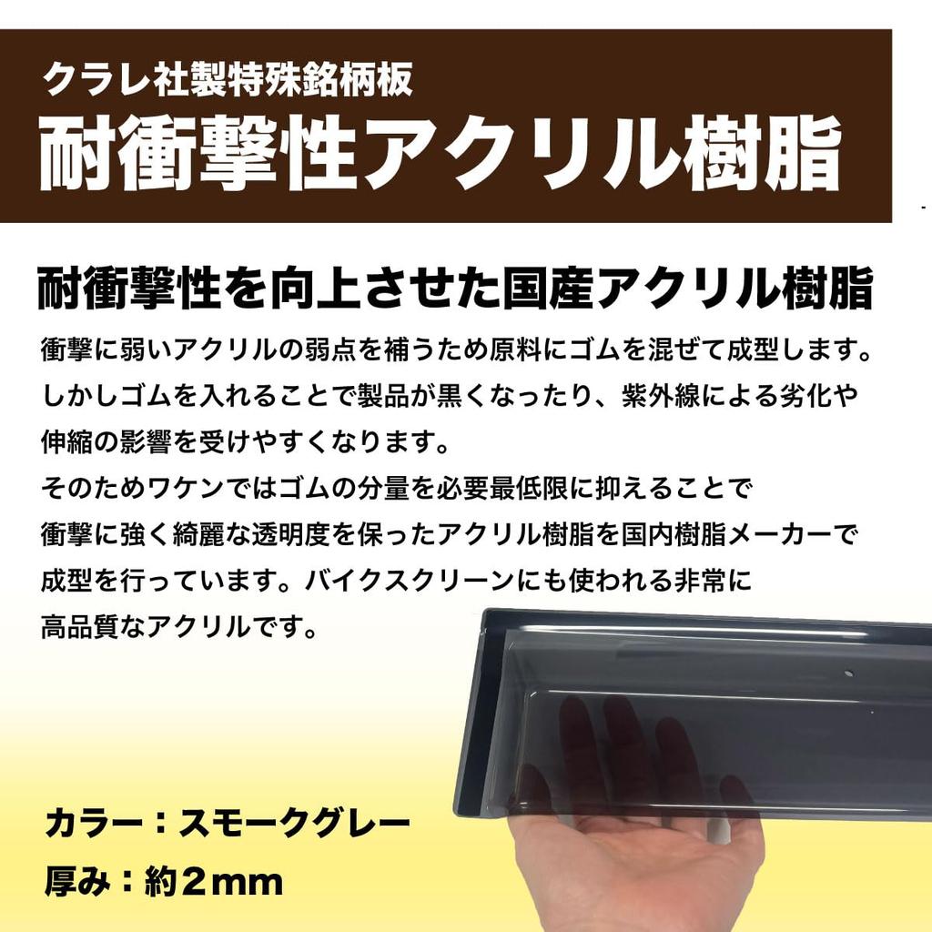 Wake Kogyo Original Door Visor Set for Daihatsu Hijet Toyota Pixis and Deck Van Made In Japan with Includes Mounting Hardware and Product Cargo, Atre,