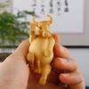 Natur Massivholz Reichtum Vermögen Ochse Statue Chinesische Charakteristik kleine Statue Niedliche Haus-, Zimmer-, Büro-, Autodekoration