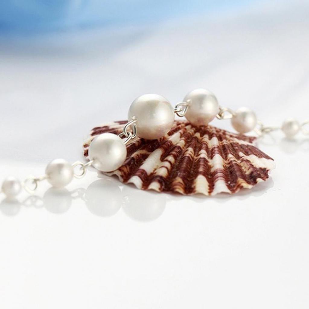 Fashion Women Beaded Single-layer Chain Necklace Banquet Jewelry Gift