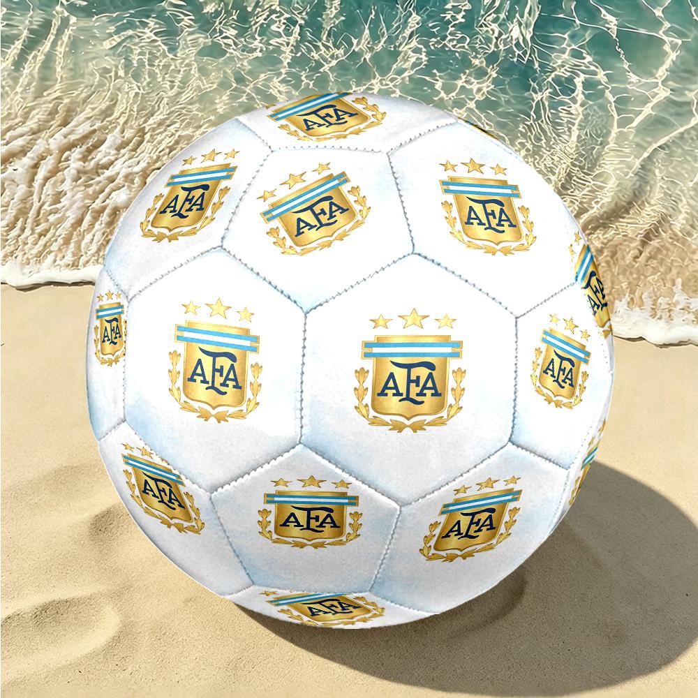 1pc Argentina Football Crest Size 5 Soccer Ball, Suitable for Practice Matches/tournament Training,Lightweight and Durable Logo7071