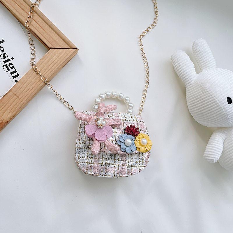 Adorable Mini Childrens Pearl Handbag Stylish Crossbody Bag For Girls