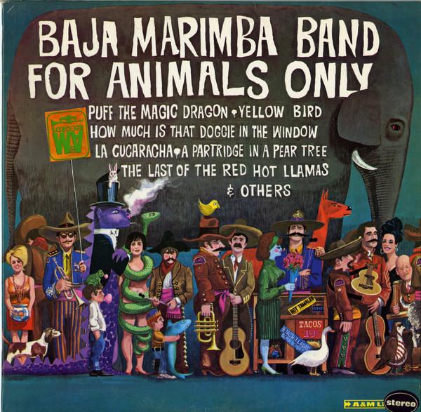 

LP Record BAJA MARIMBA BAND - For Animals Only SP4113 &M 1966 US Latin Used