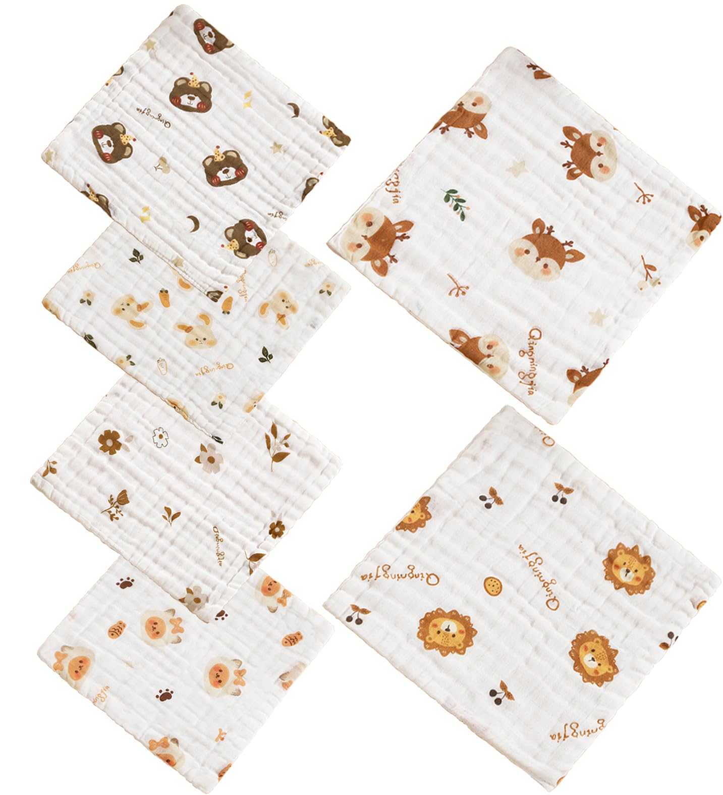 

Gauze baby towels for gentle on the for children and nursery of size with Baby mouth and hand mini half gauze hand baby shower gifts for girls and