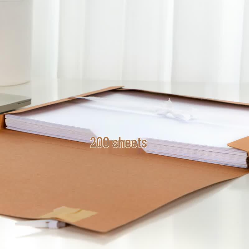 Deli A4 Kraft Paper File Boxes (10-Pack)