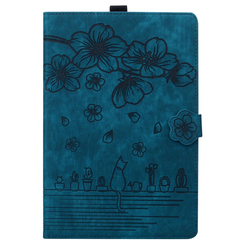 

For Redmi Pad Pro 12.1 Inch 2024 Case Leather Wallet Cards Stand Tablet Cover Flowe Cats Case for Xiaomi Poco Pad 12.1 Cover RedmiPad Pro 12.1 тёмно-синий