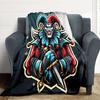 1pc Jester Knight Blanket, Lightweight Flannel Throw Blanket for Sofa, Bed, Travel, Camping, Living Room, Office, Couch, Chair, and Bed