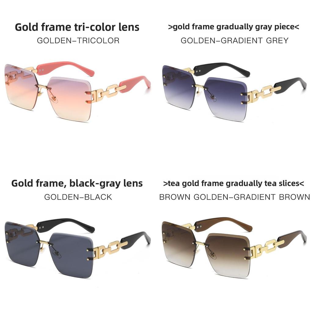 Modern Geometric Designer Sunglasses With Pc Lenses For Outdoor And Parties