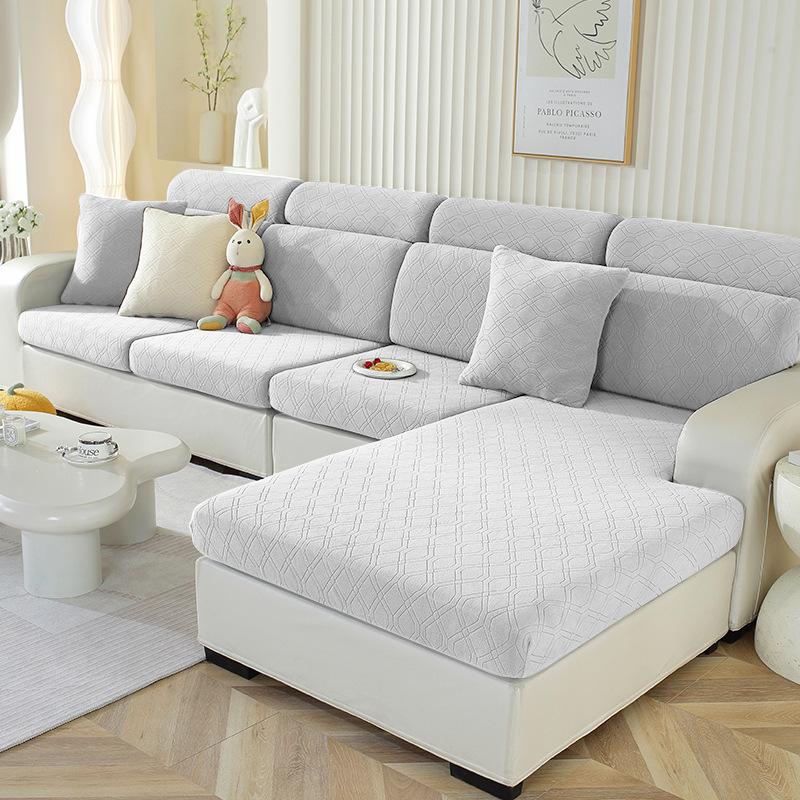 Утолщенный эластичный чехол для дивана нескользящий простой чехол для дивана универсальный однотонный чехол для диванной подушки Four Seasons ткань для полного покрытия Headrest 1198₽