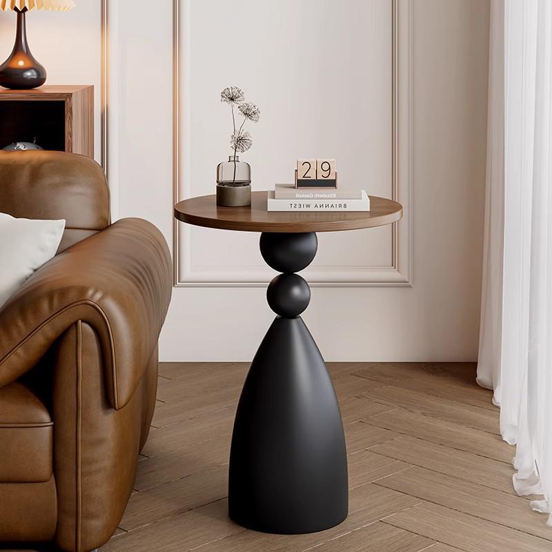 French Retro Solid Wood Side Table for Living Room or Bedroom