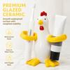 2 Slot Electric Toothbrush Holder Chicken Shaped Toothbrush Storage Stand Vanity Top