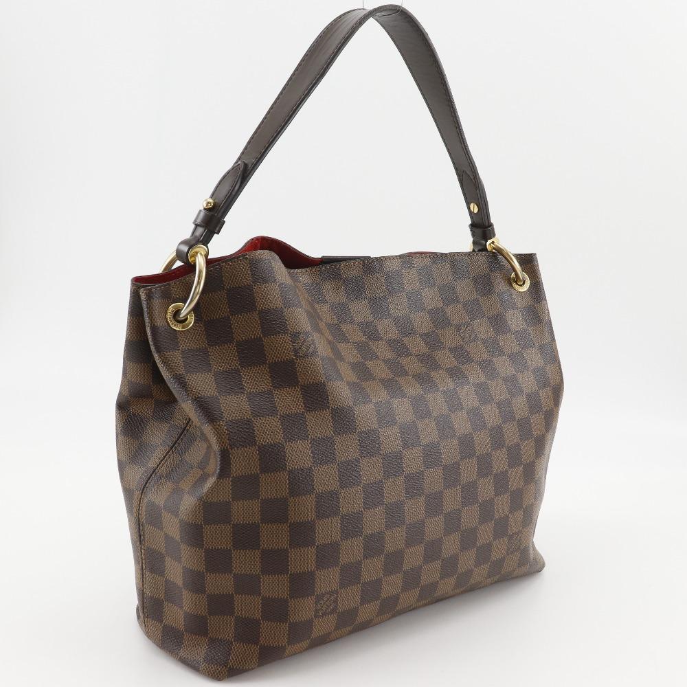 Louis Vuitton Graceful PM Shoulder Bag N44044 Brown Damier Canvas Women Used