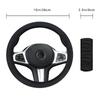 Car Steering Wheel Cover No Inner Ring Breathable Car Steering Wheel Cover Mesh Cloth All-Season Comfortable Auto Accessory