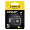 Intenso 64gb Microsdxc Performance Microsd Card 64 Gb Class 10 Uhs-i Waterproof