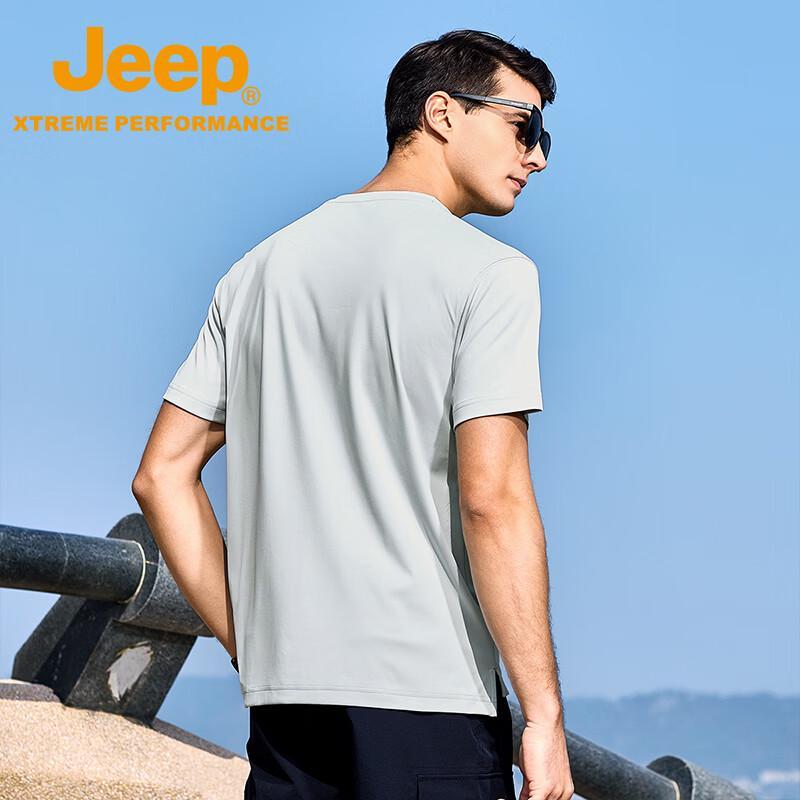 Jeep Men's Outdoor Quick-Dry Short Sleeve T-Shirt