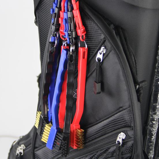 Golf Cleaning Brush 2 Sided Useful Plastic Steel Golf Club Brush for Outdoor