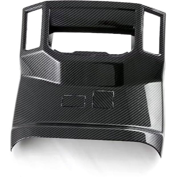 Car Accessories Fit for Toyota Tundra 2025 2024 2023 2022 Interior Armrest Rear Air Outlet Vent Cover Trim (Carbon Fiber) 3PCS ABS