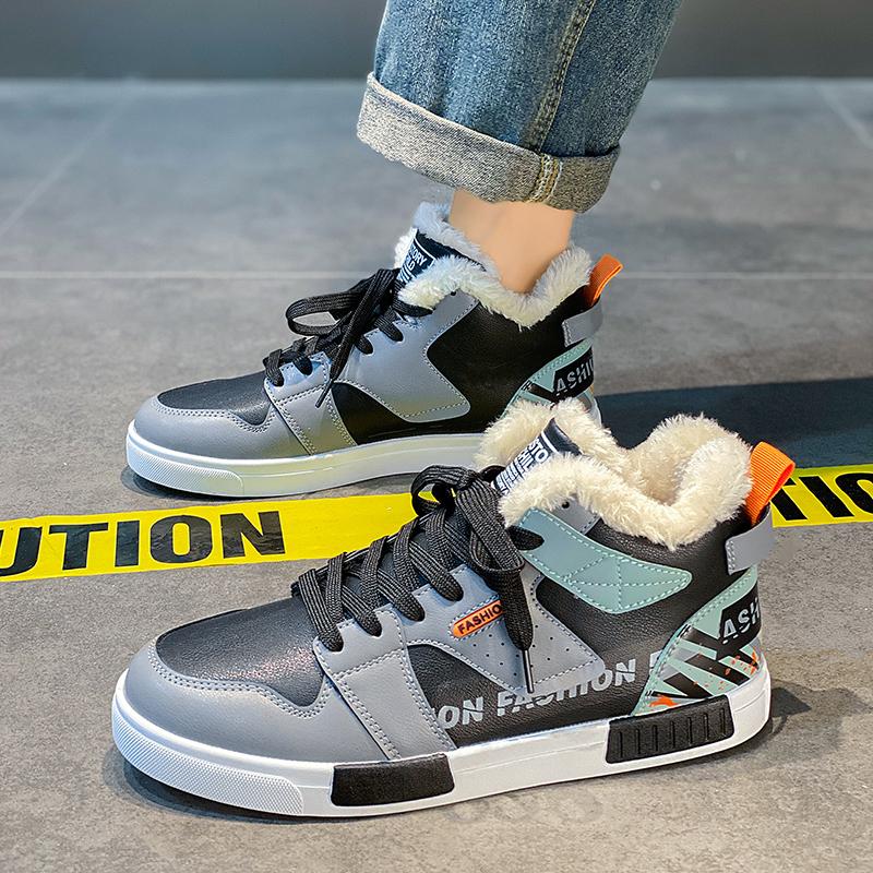 Original Winter Warm Men Plus Snow Sneaker Big Size 47 Slip Soft Sports Casual Outdoor Men Sneakers Cotton Walking Men Shoes