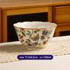 1pc Thickened Ceramic Plates Household Exquisite Noodle Bowls Chinese Ceramic Fruit Salad Plates Kitchen Tableware Accessories