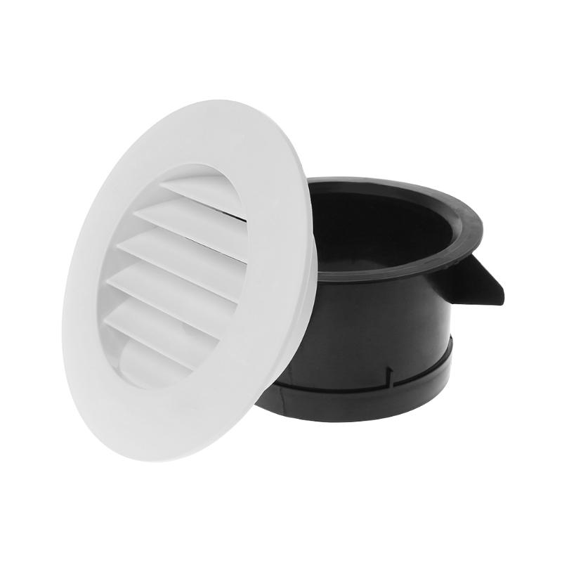 ABS Air Vent Extract Valve Grille Round Diffuser Ducting Air Ventilation Cover Air Volume Kitchen Bath Outlet 100mm