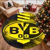 Borussia Dortmund Pattern Round Rug, Indoor/Outdoor Mat, for Picnic, Gameroom, Bedroom, Office, Living Room, Home Decor Carpet, Birthday Gift