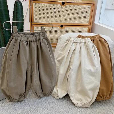 Toddler Boys' Soft Lantern Harem Pants - Spring/Autumn Mori Style Fashion