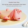 Funny Plastics Panicked Pig Coaster ABS Cute Little Pig Mug Base Stress Relieve Yellow Pink Cup Holder Desktop Ornament