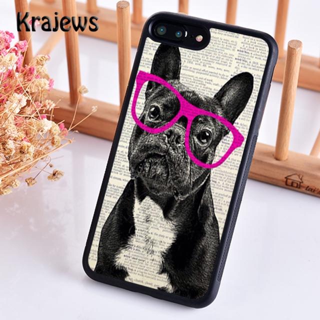 Krajews Cute Funny French Bulldog Phone Case Cover For iPhone 17 Air 16 15 14 plus 11 12 pro max coque Fundas