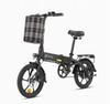 Electric Bike DYU A1F Pro 16" 250W Motor 7.5AH Max Range 60Km Load 120Kg Black