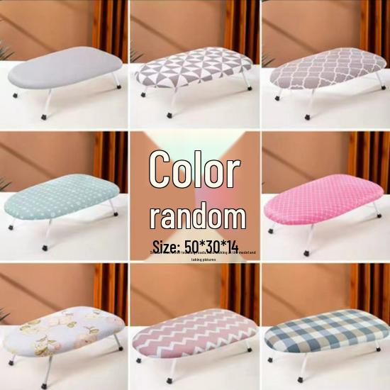 

Compact Folding Ironing Station: Mini Ironing Board with Rack and Mat length 60 width 37 height 17cm