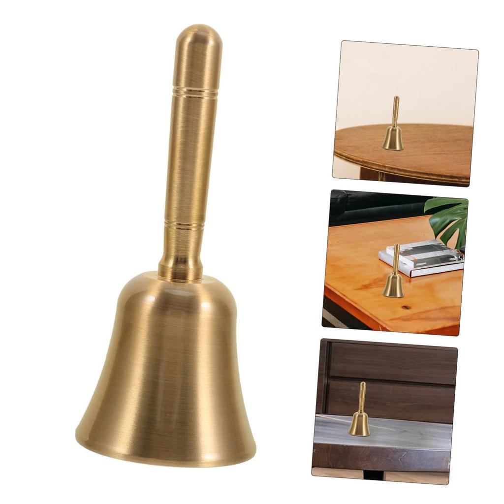 FUYUERO Hand Bell Call Copper Wind Calling Food Ordering Restaurant Metal Festival Supplies Bell, Hand-Wave Brass, Bell, Chime, People, Bell, Bell,