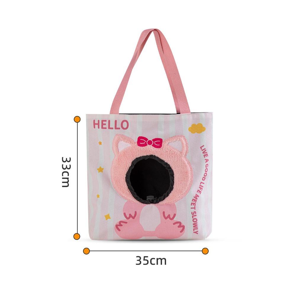 

Portable Cat Carrier Bag Breathable Puppy Travel Bag Portable Canvas Cat Outing Bag Pet Handbag