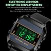 Men's Watch Business Sports Multifunctional Alarm Clock Waterproof Silicone Strap Male Student Electronic Wristwatch