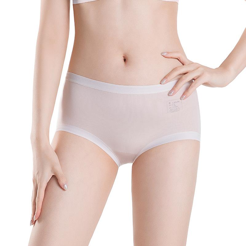 Female Spring and Summer Cotton 7A Antibacterial Extended High Waist Briefs