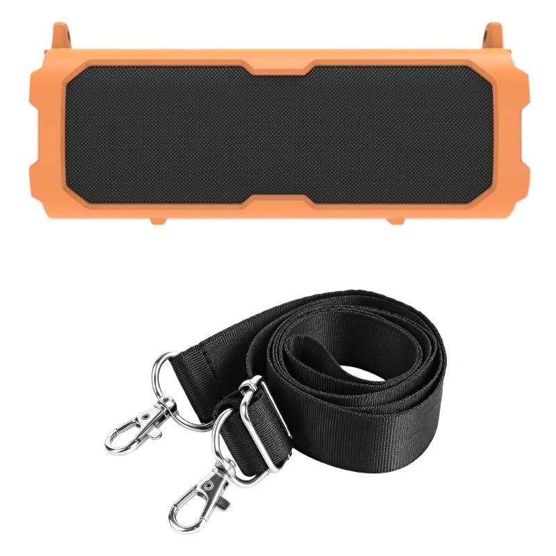 Soft Elasticity Skin Silicone Case For Sound Party Soundbox Shoulder Bag 360Degree Coverage Lightweight And Travel Friendly