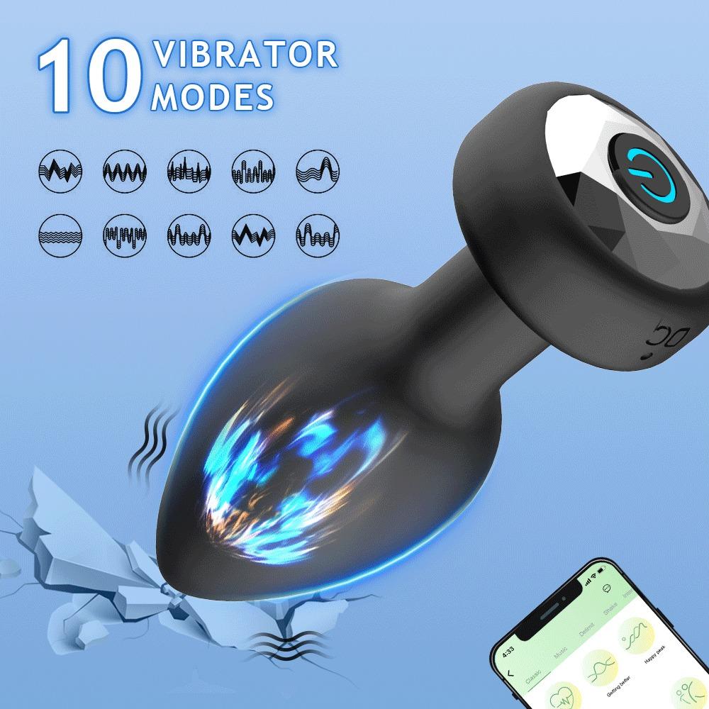 Portable Remote/APP Control Anal Vibrator Wireless Bluetooth Butt Plug Stimulator Male Prostate Massager Adult Sex Toys for Man Gay Game Anal Dilator