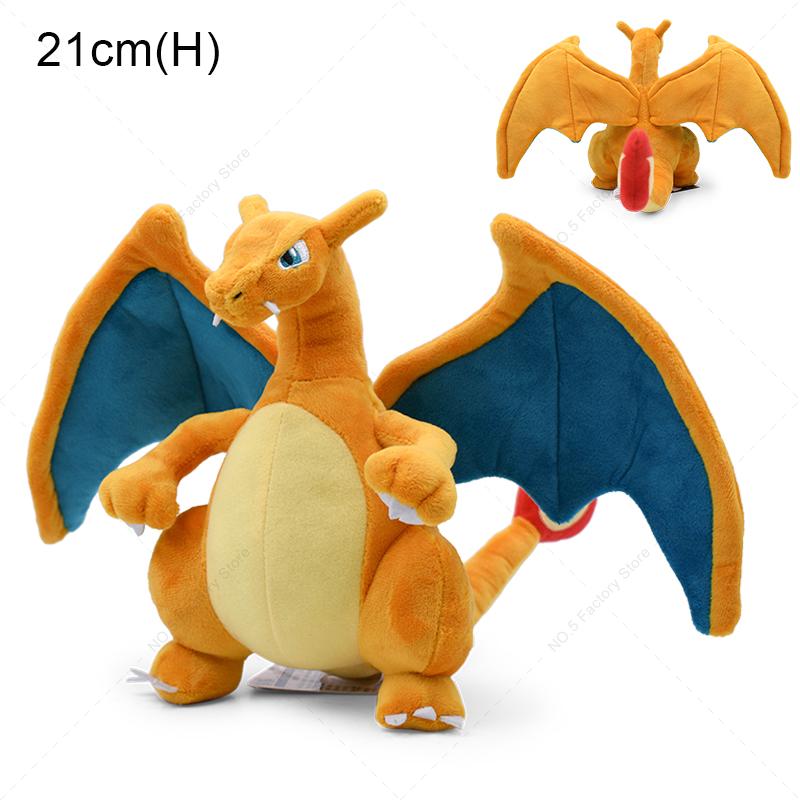 Shiny Charizard XY Stuffed Plush Toy Eevee Mimikyu Cubone Poké Ball Peluche,Birthday Kids Gifts,Christmas,Anime Character Dolls
