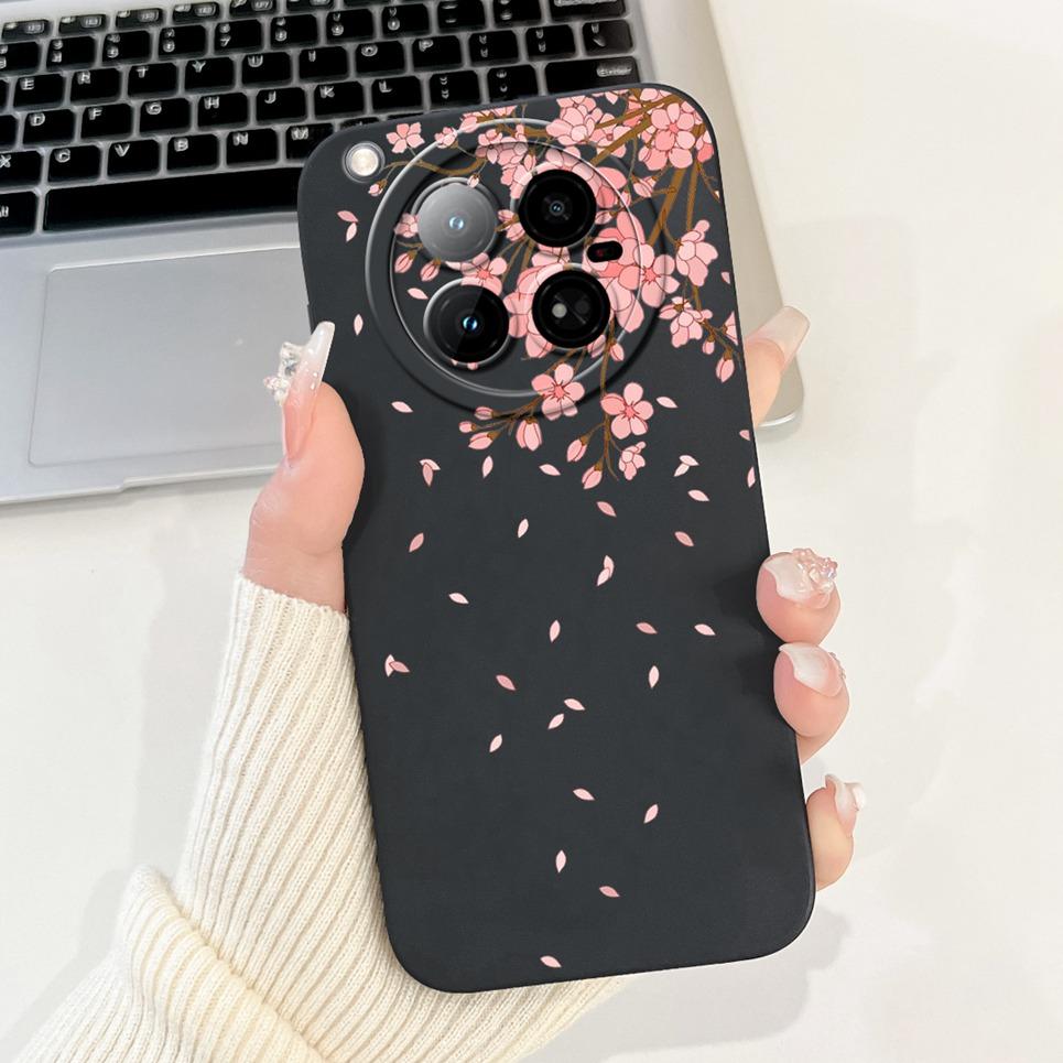 For Infinix Zero 40 4G 5G Back Cover 6.78" On Infinix X6860 X6861 Capa Flower Butterfly Women Fashion Phone Case Liquid Silicone