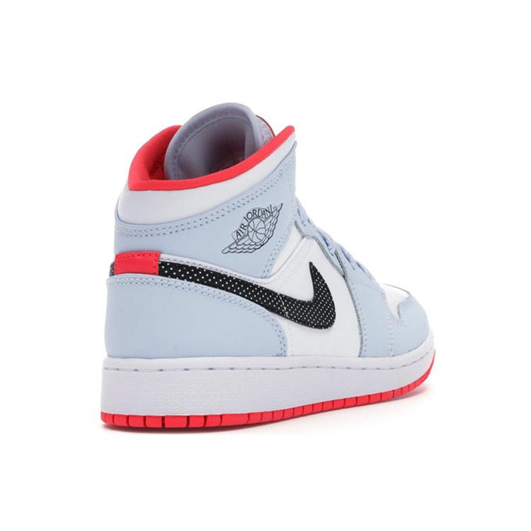 New Jordan 1 Mid GS Half Blue 555112-400