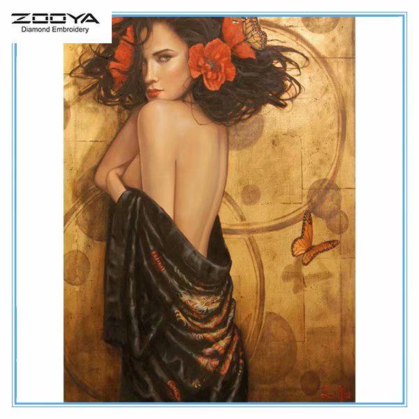 

ZOOYA DIY 3D Алмазная вышивка крестом домашний декор женщина