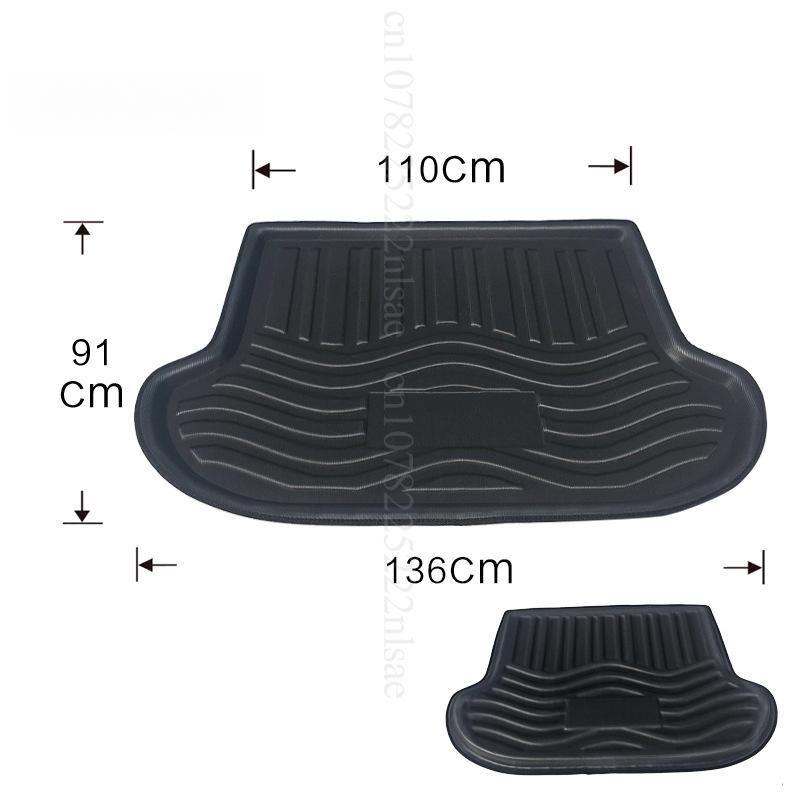 Neue Kofferraummatten Innenzubehör Wasserdichte Rutschfeste Einlage Fußmatte für Nissan Murano 2015- Heckklappenmatte Auto