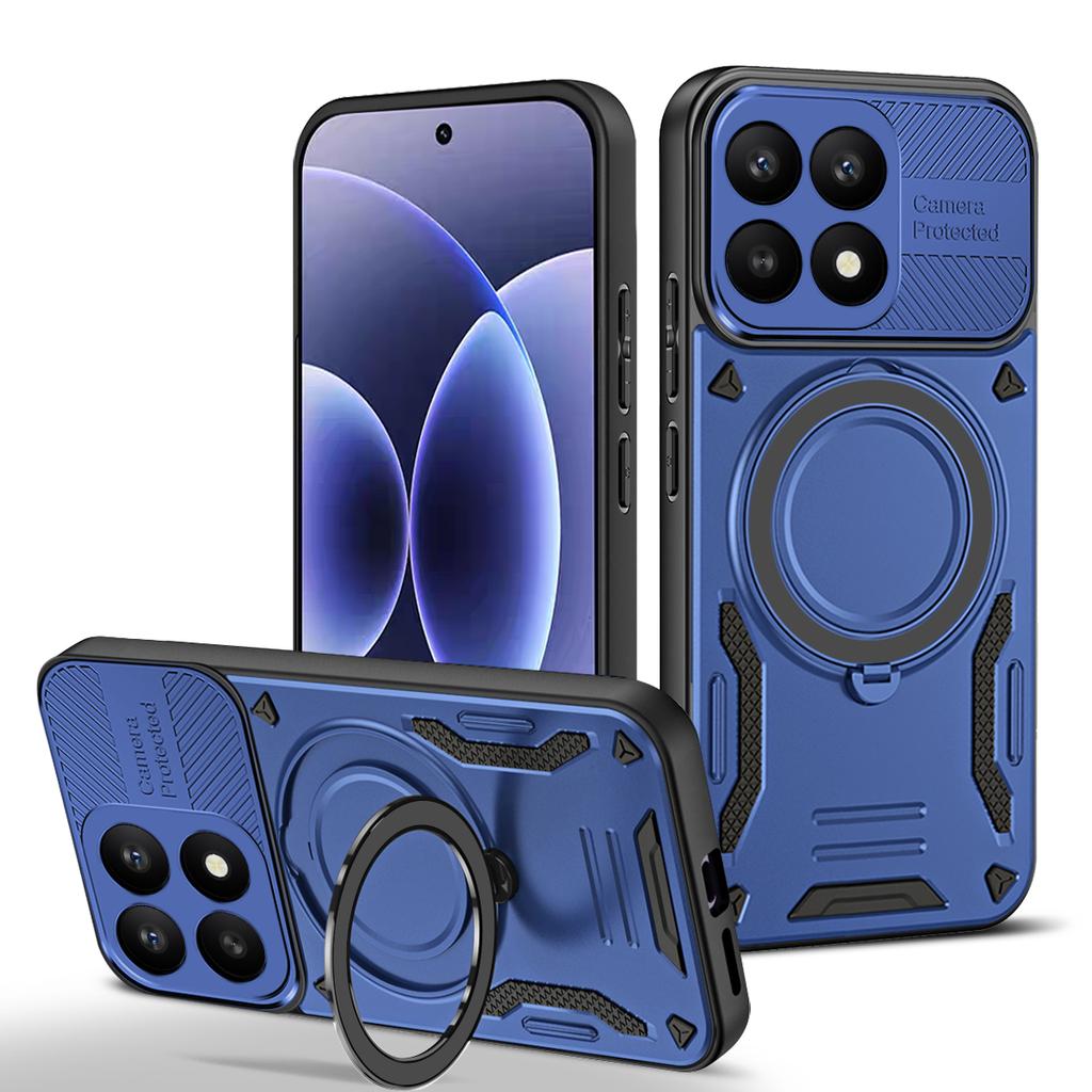 Stoßfeste Fingerringhalter-Rüstungs Hülle für Xiaomi 17 Schutz Mit Magsafe Magnetische Adsorption Funda Metallringhalter Abdeckung