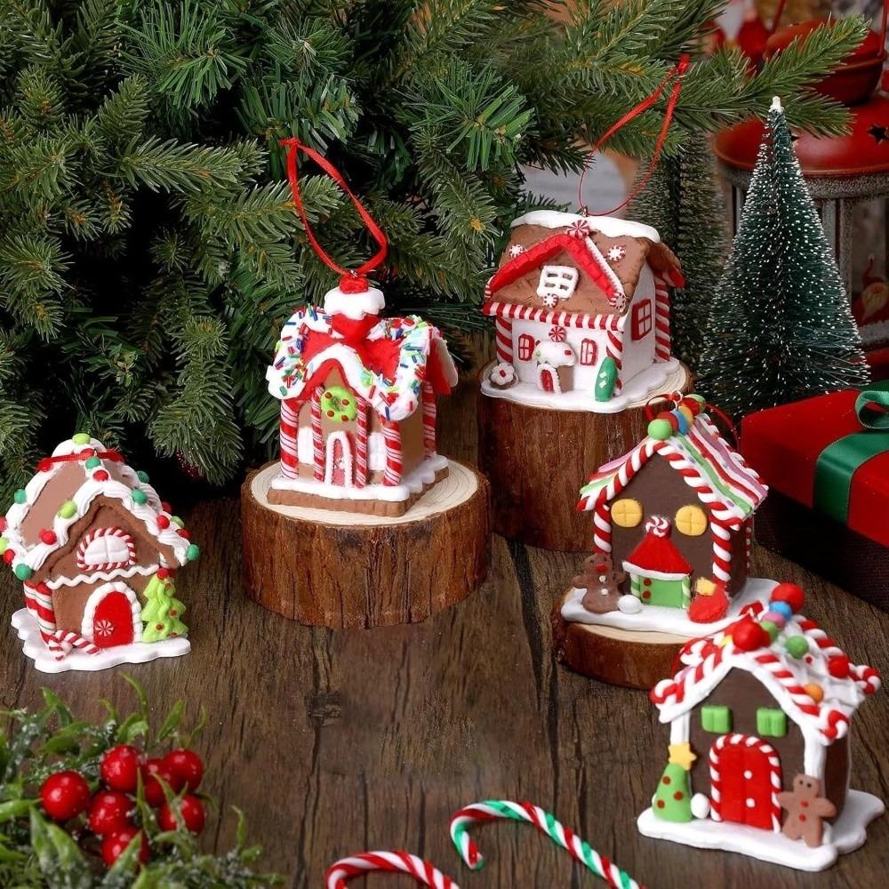 Christmas Gingerbread House Gingerbread House Decor Holiday House Ornaments  Xmas Tree Decoration