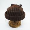 Japanese Retro Black White Brown Bow Mesh Crimped Woolen Top Hat Female Cute Elegant Beret