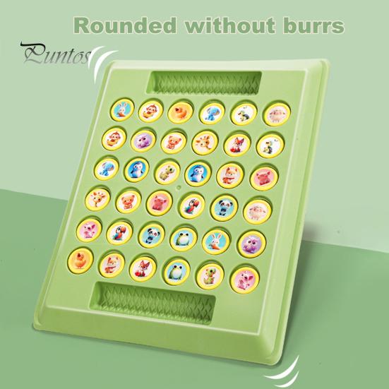 Gioco di scacchi Reversi Memory per bambini, 2 giocatori, animali dei cartoni animati, gioco di abbinamento, allenamento della concentrazione, giocattolo educativo per bambini piccoli, sfida di memoria