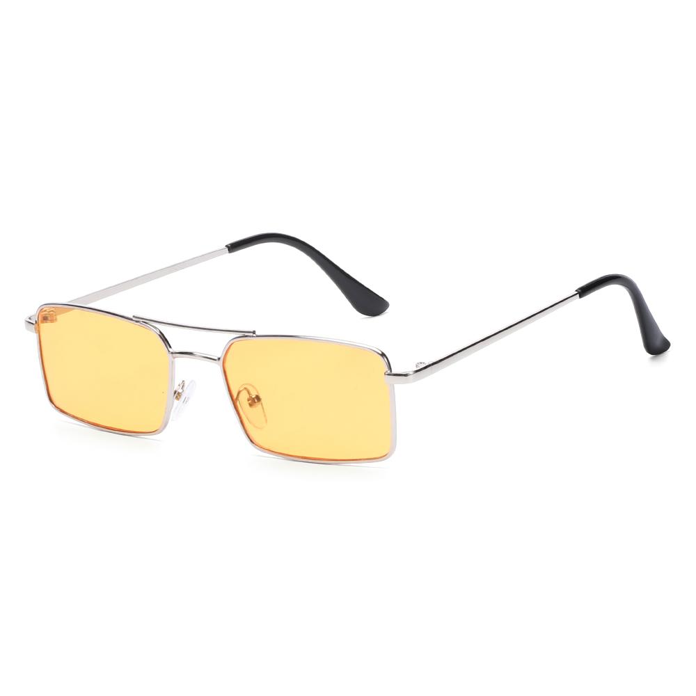 1PC Unisex Rectangle Sunglasses  New Ocean Lens Candy Colors Retro Classic Fashion Small Metal Eyewear Vintage Glasses