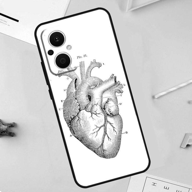 

Анатомия человеческого сердца Чехол для OPPO Reno 14 13 12 11 10 Pro 8T 11F 12F 13F 14F 7 8 Lite OPPO Find X9 X8 X6 X5 Pro OPPO Reno13 F